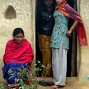 Nepalo moters portretas
