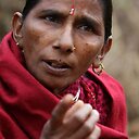 Nepalo moters portretas
