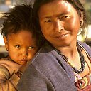 Nepalo moters portretas